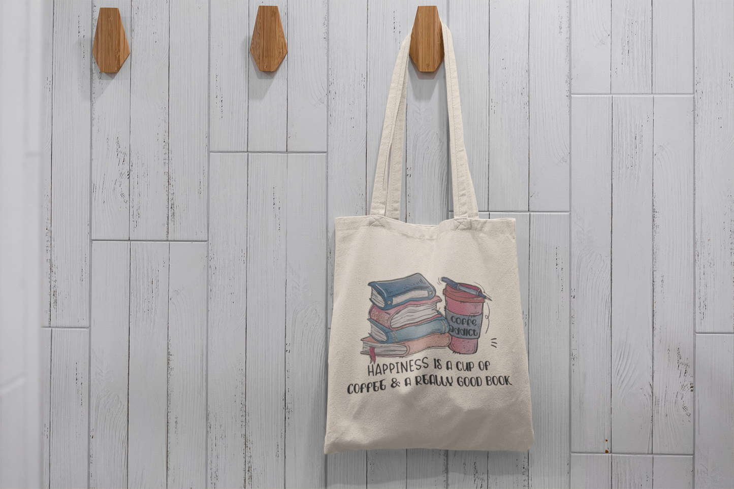 Coffee & Books Cotton Tote