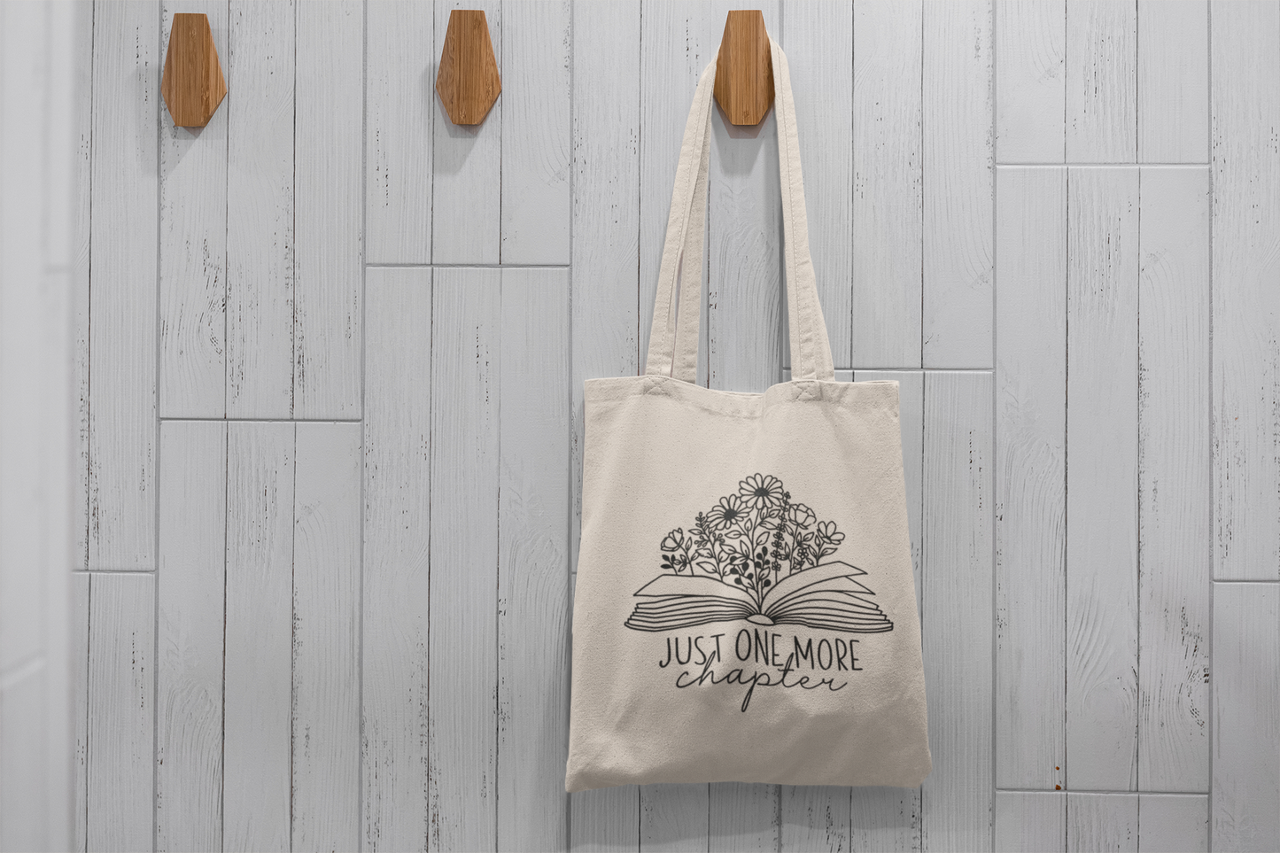 Just One More Chapter Cotton Tote Bag