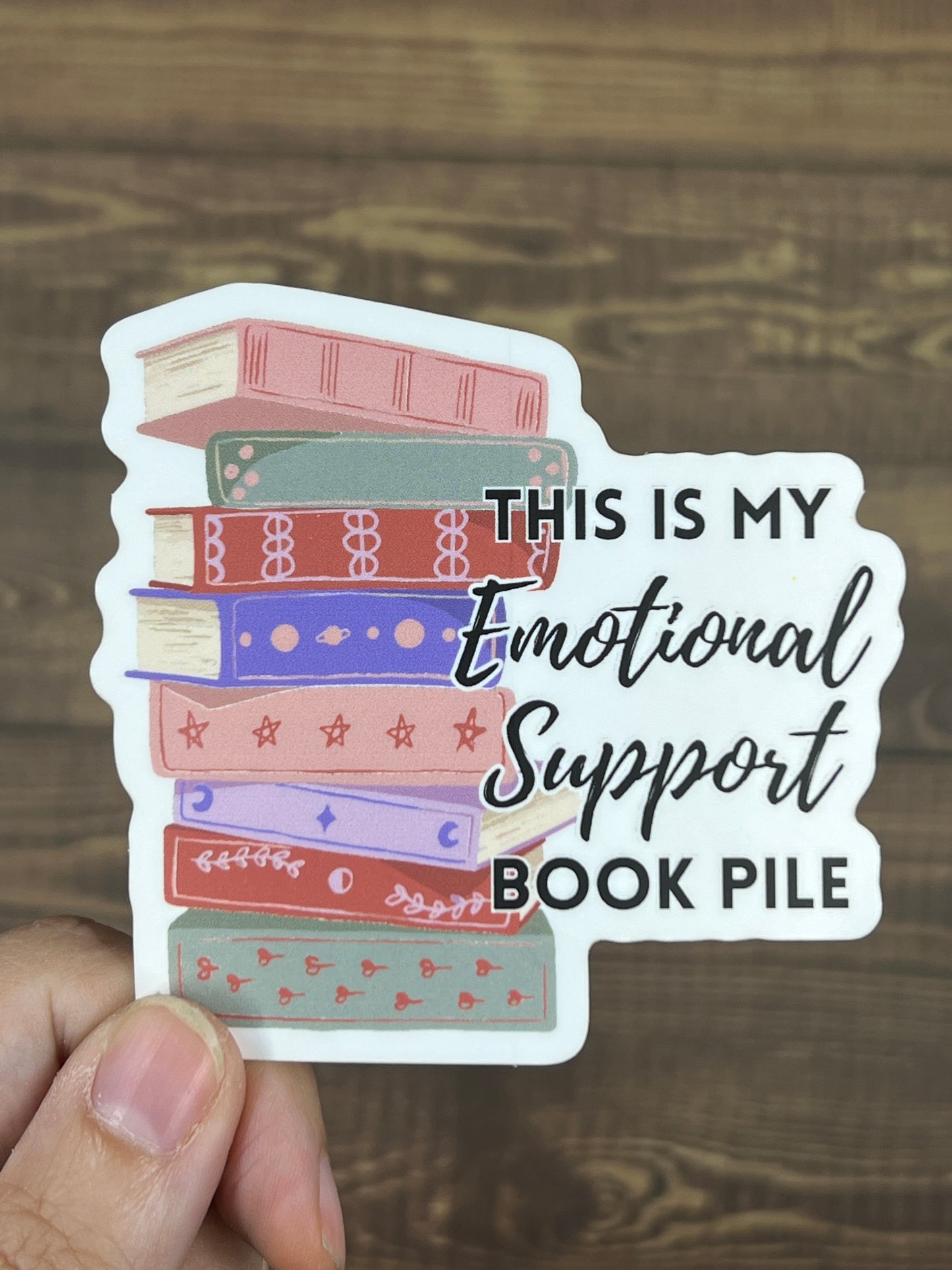 Emotional Support Book Pile - Color