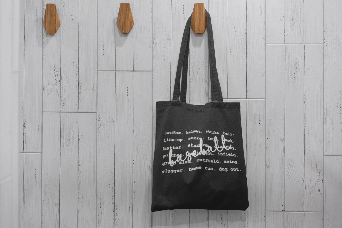 Baseball Lingo Cotton Tote