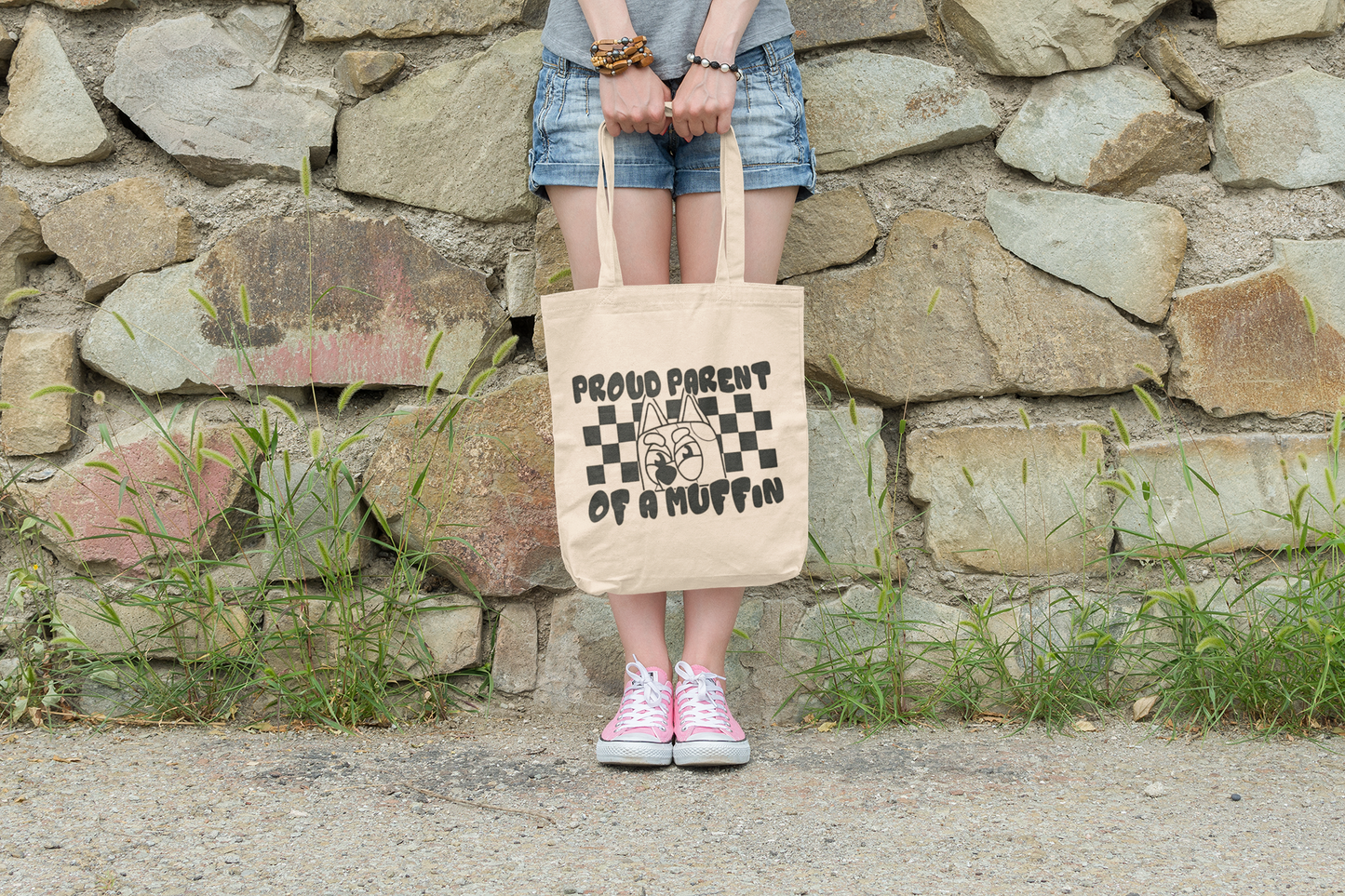 Proud Parent of a Certain Chaos Pup Canvas Tote Bag