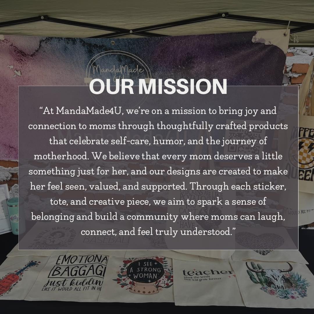 Mandamade4u's mission statement