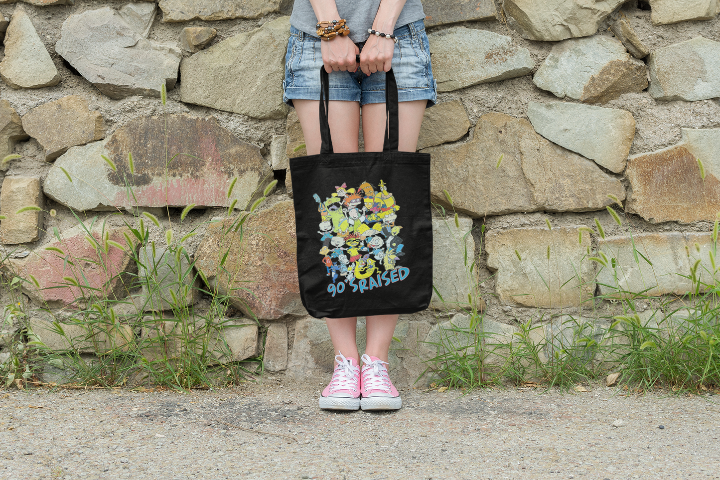 90's Raised Canvas Tote