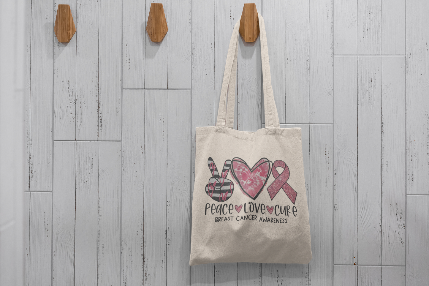 Breast Cancer Awareness Cotton Tote