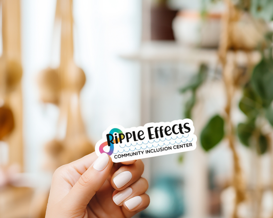 Ripple Effects Logo Sticker – Community Inclusion Center Fundraiser