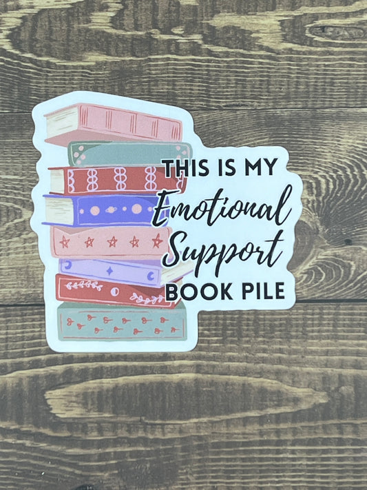 Emotional Support Book Pile - Color