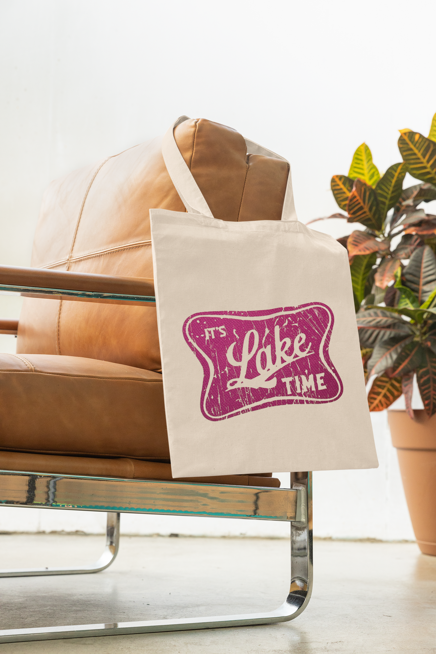 It's Lake Time Cotton Tote