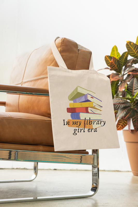 Library Girl Era Cotton Tote