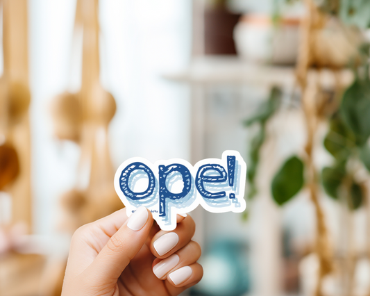 Ope! Midwest Apology Sticker