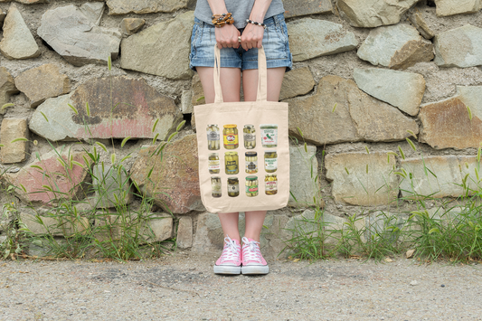 Pickle Lovers Canvas Tote