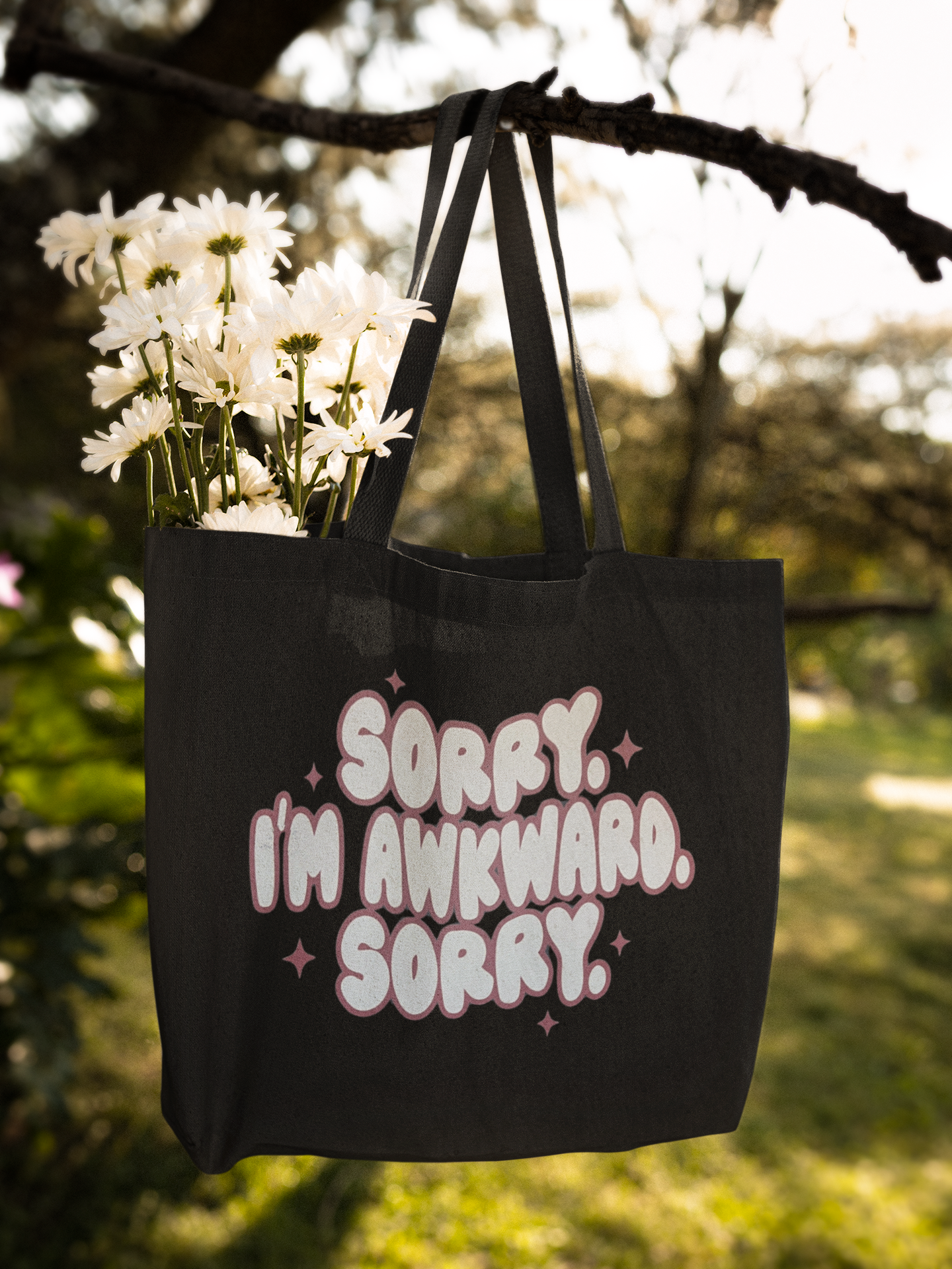 Sorry I'm Awkward Canvas Tote