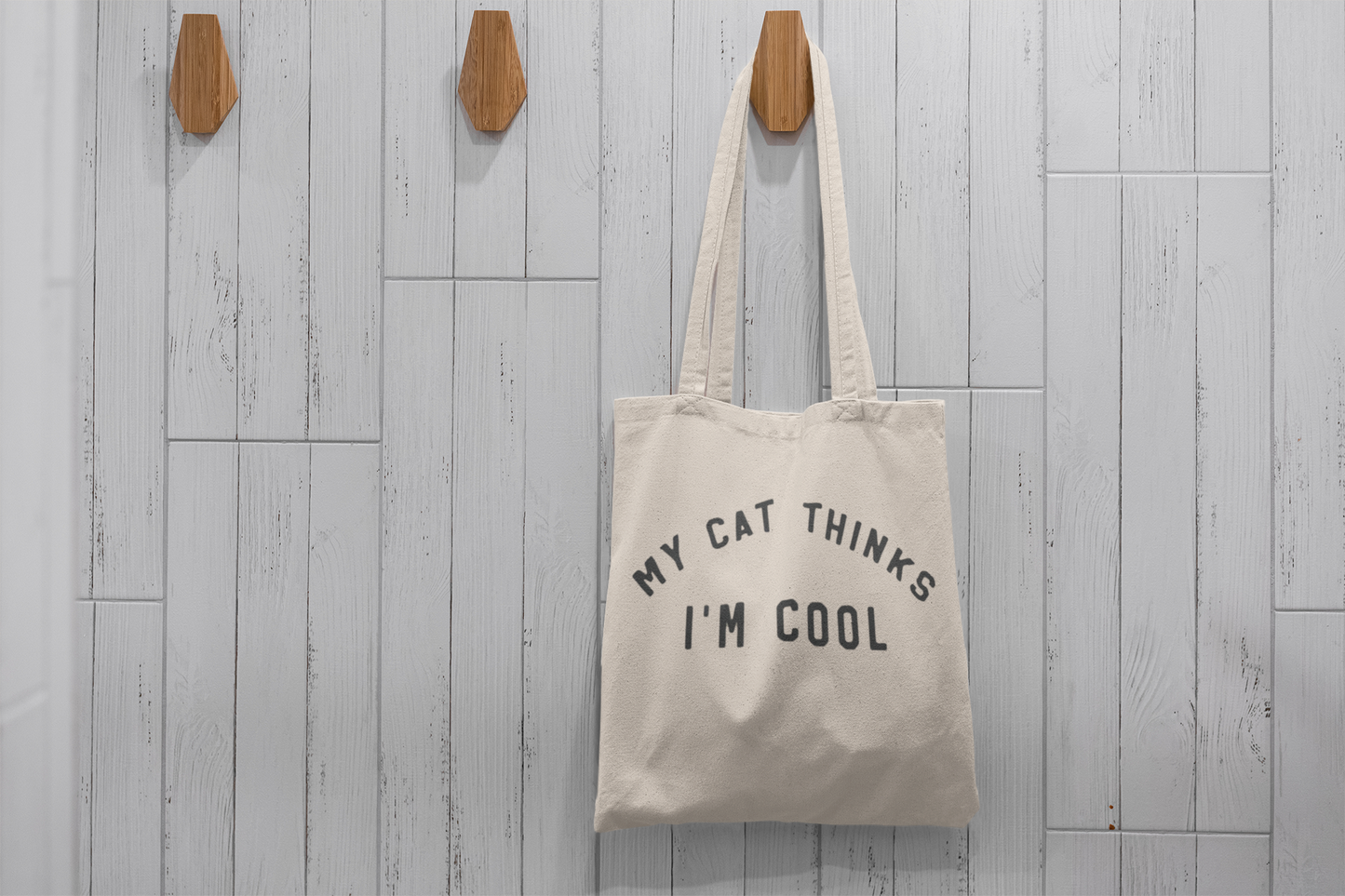 My Cat Thinks I'm Cool Cotton Tote