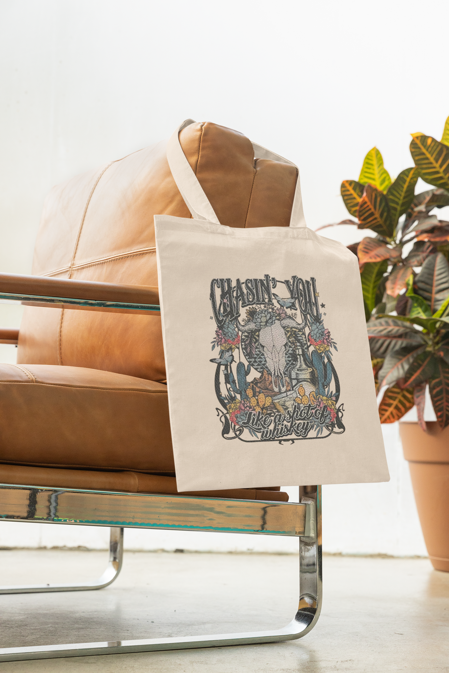 Chasin' You Cotton Tote Bag