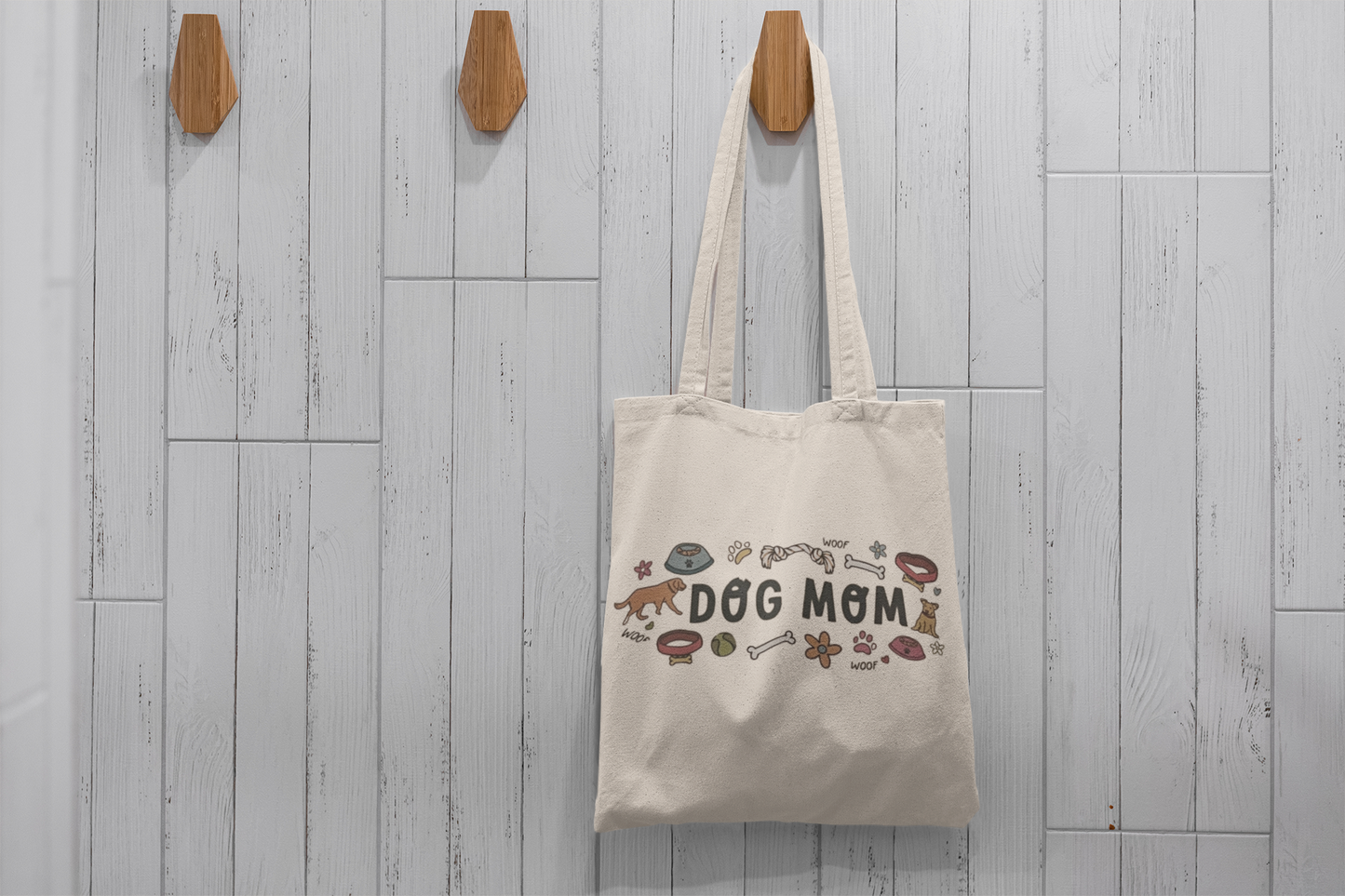 Dog Mom Essentials Cotton Tote Bag