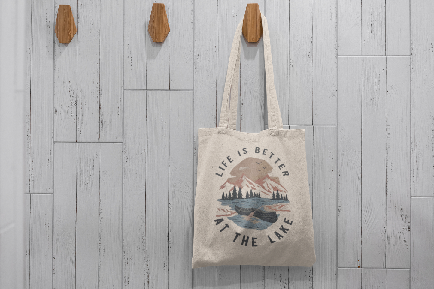 Life is Better at the Lake Cotton Tote