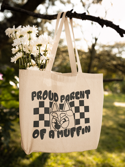 Proud Parent of a Certain Chaos Pup Canvas Tote Bag
