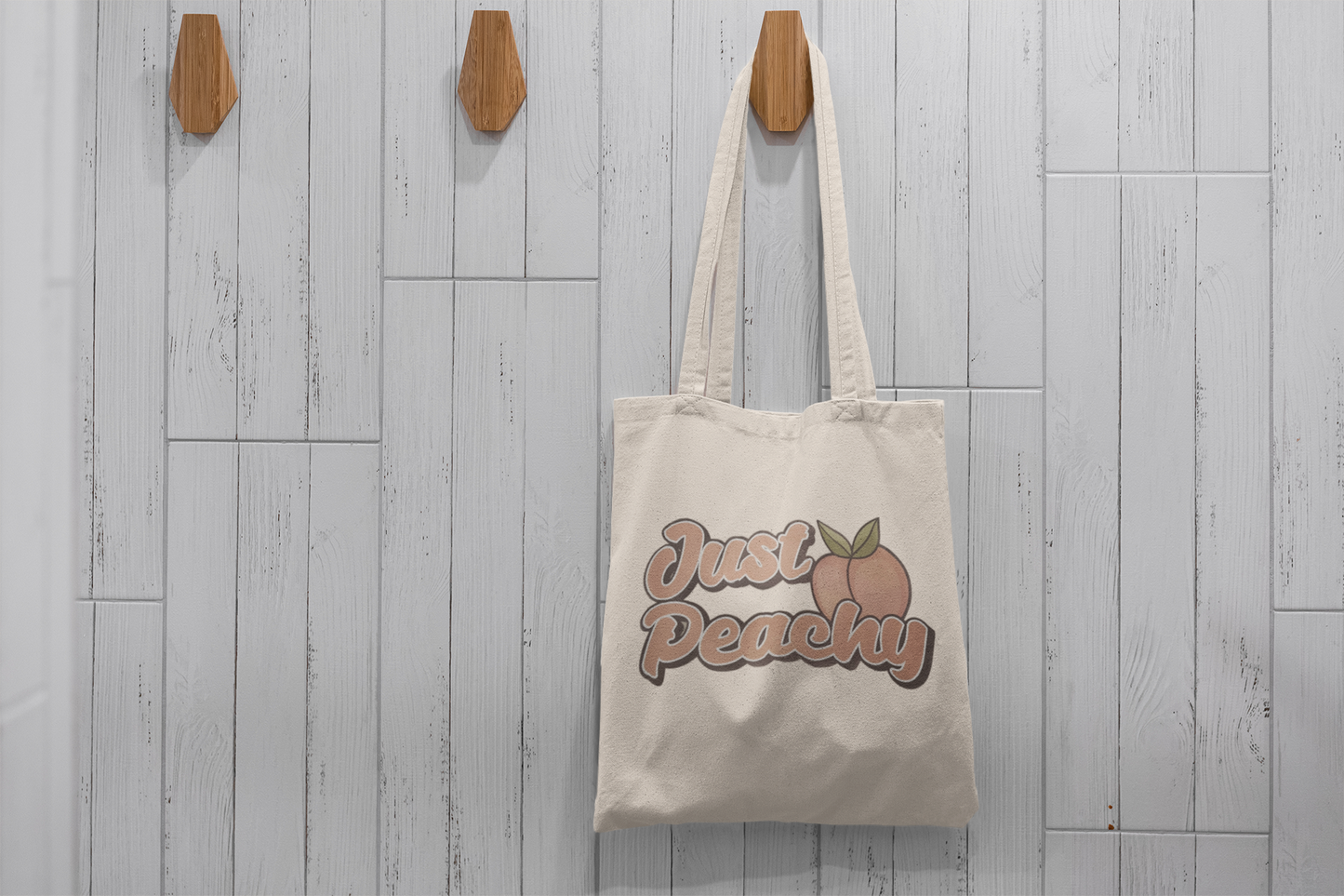 Just Peachy Cotton Tote Bag
