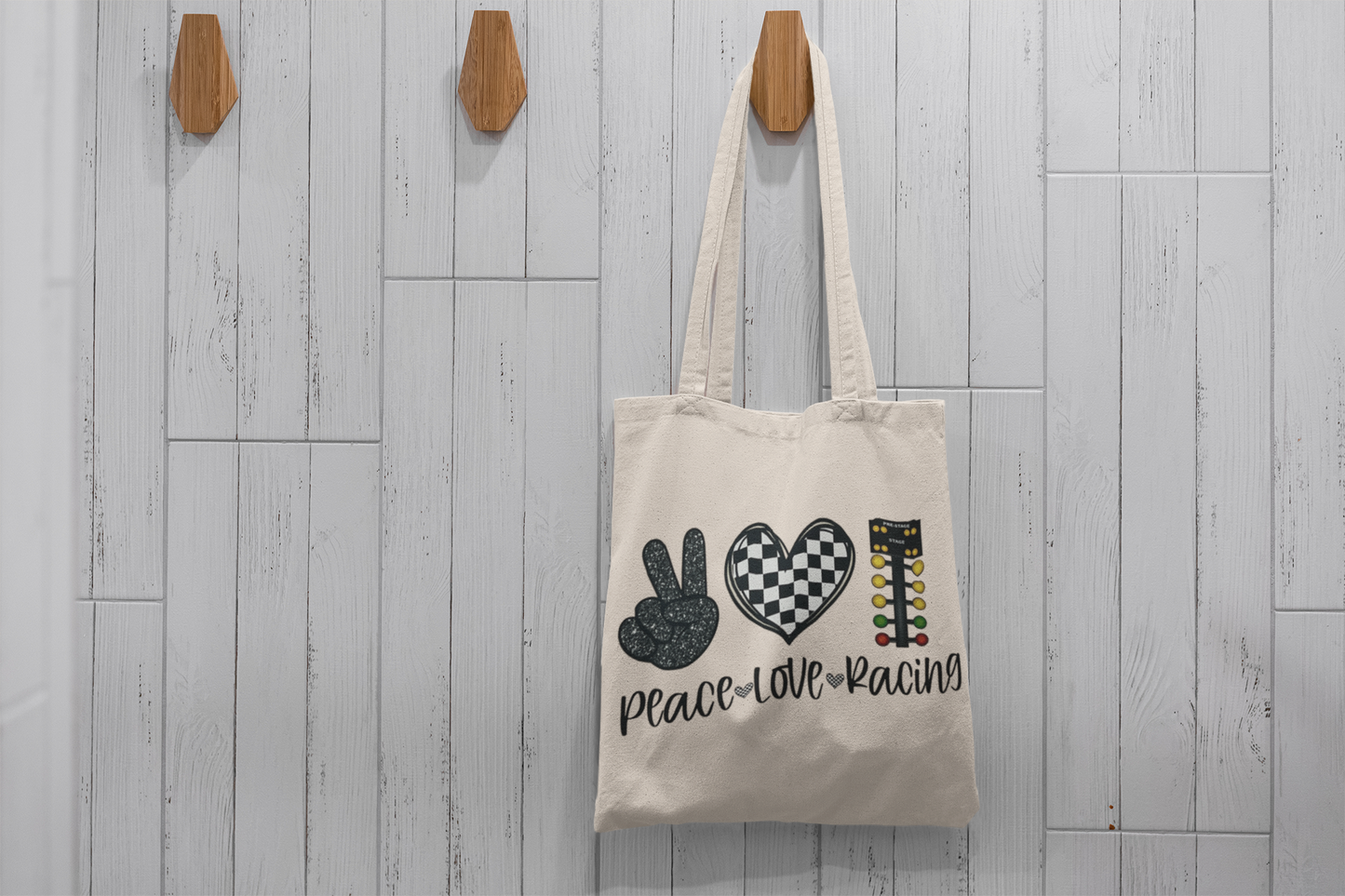 Peace Love Racing Tote